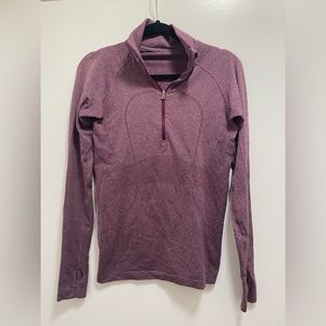Lululemon Light Purple Half Zip Pullover